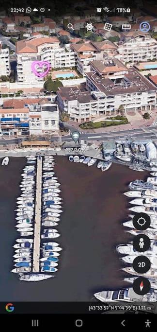 Standing Vue Mer Entre Cannes Et Antibes Golfe-Juan Exteriör bild
